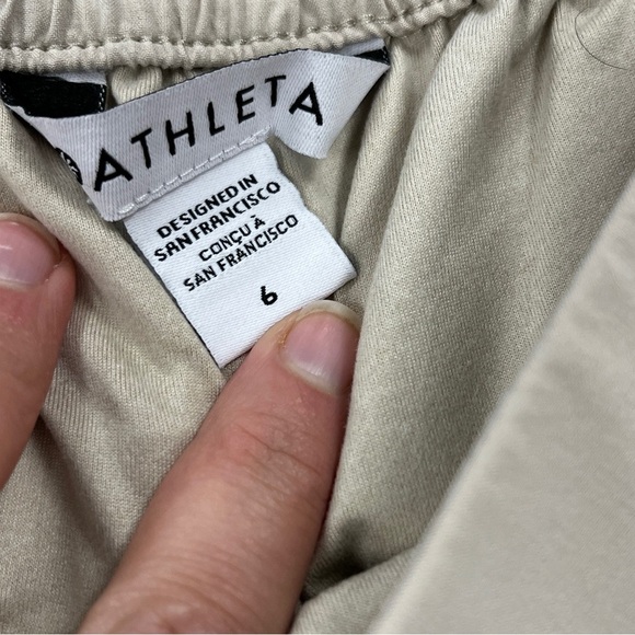 Athleta Abalone Fleece Lined Tapered Cargo Pants Sz 6 - Picture 5 of 9
